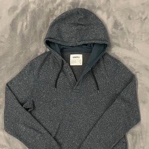 Sonoma Mens Blue Long Sleeve Hoodie Sweatshirt